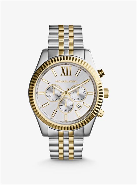 michael kors silver gold|Michael Kors pre owned.